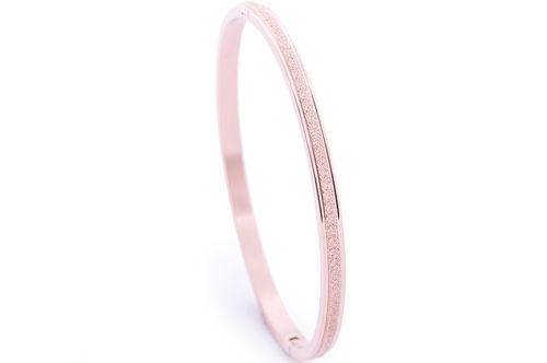 Náramek chirurgická ocel Shine rose gold 729