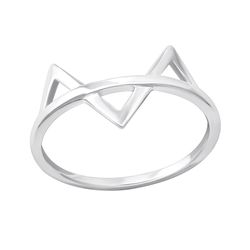 Prsten Kočička stříbro 925