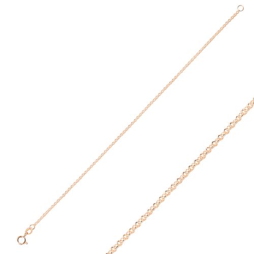OLIVIE Stříbrný náramek 18cm ROSE 572
