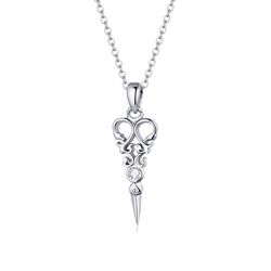 OLIVIE Stříbrný náhrdelník NŮŽKY 501