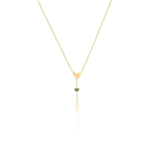 Náhrdelník ze žlutého zlata SRDCE Au 585/1000