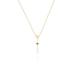 Náhrdelník ze žlutého zlata SRDCE Au 585/1000