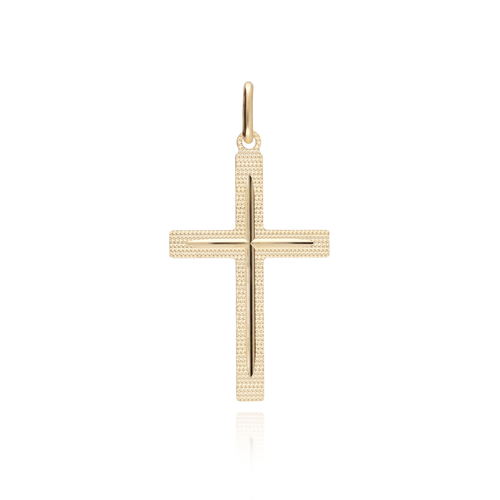Přívěsek ze žlutého zlata KŘÍŽEK
