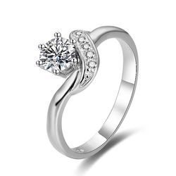 OLIVIE Stříbrný zásnubní prsten 4333 