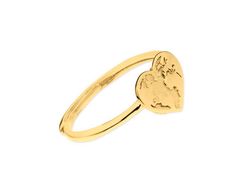 Prsten Srdce Globe zlatý nastavitelný stříbro 925 2416