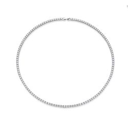 OLIVIE Stříbrný tenisový 40cm/3mm náhrdelník 728