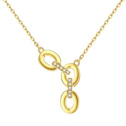 Stříbrný náhrdelník ŘETĚZ GOLD 799