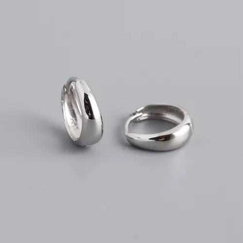 Stříbrné 12,5mm náušnice GOLD 9030