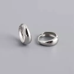 Stříbrné 12,5mm náušnice GOLD 9030