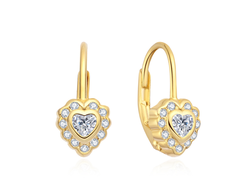 Dětské stříbrné náušnice SRDÍČKO 10010