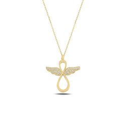 OLIVIE Stříbrný náhrdelník ANDĚL GOLD 553