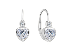Dětské stříbrné náušnice SRDÍČKO 10011